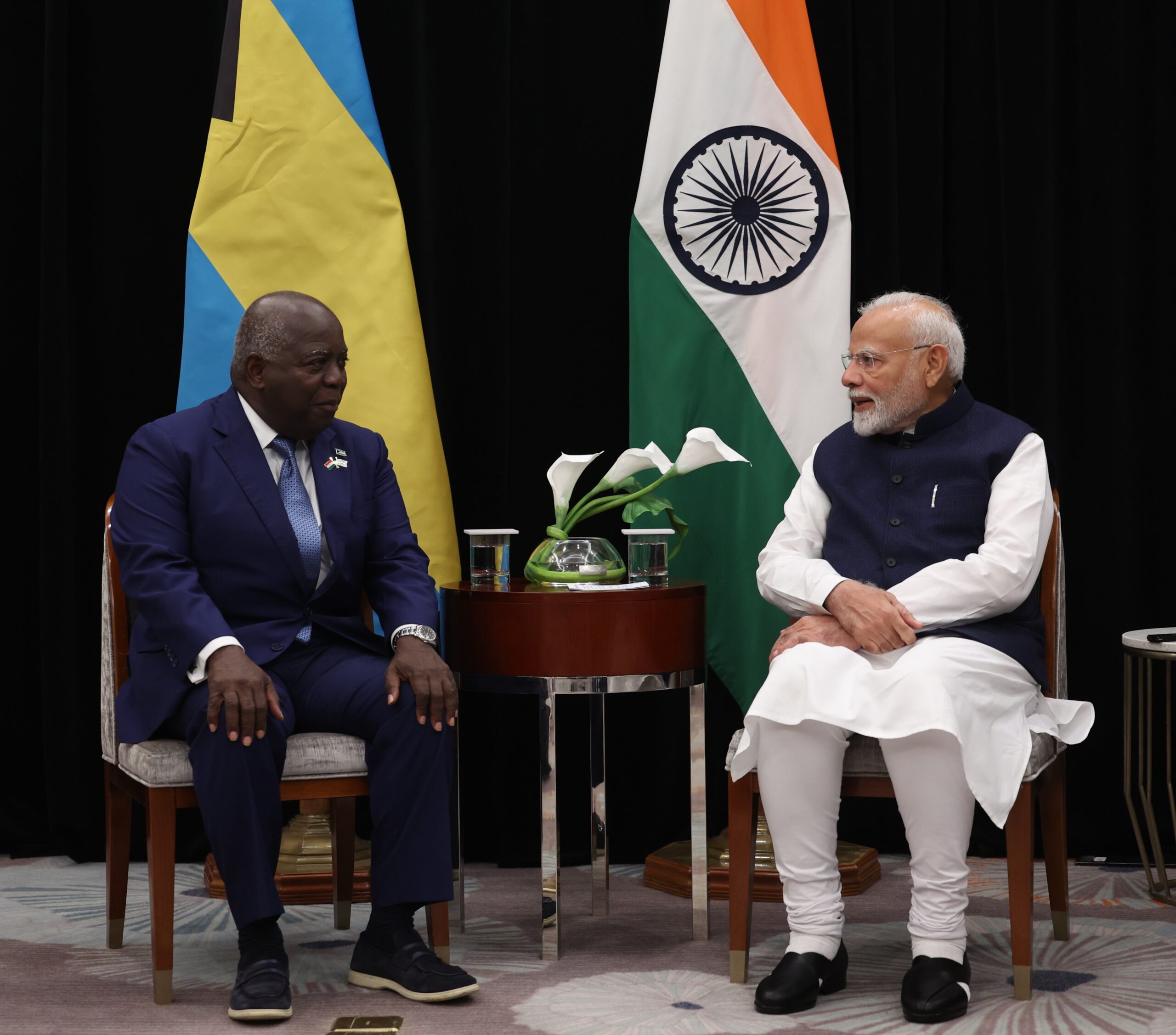 A Fruitful Meeting Between Prime Minister Modi and Prime Minister Davis of The Bahamas