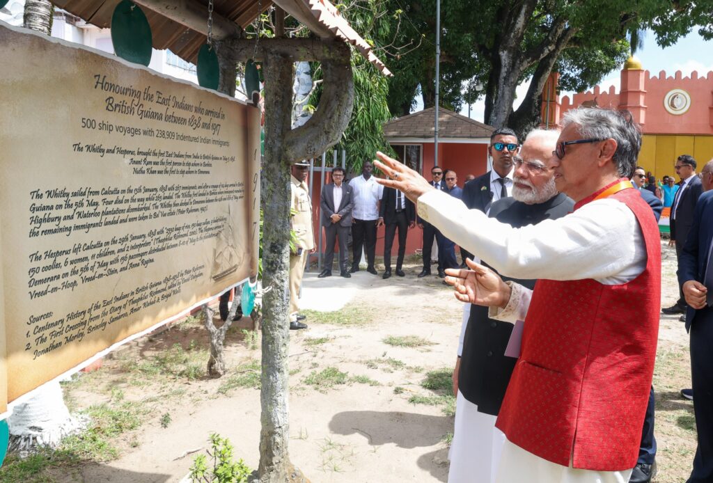 PM Modi’s Visit to the Indian Arrival Monument in Guyana: A Tribute to Shared History and Resilience