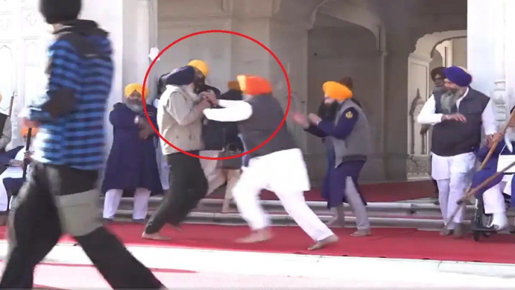 Shiromani Akali Dal (SAD) leader Sukhbir Singh Badal faced a life-threatening situation at the Golden Temple in Amritsar when a man attempted to attack him with a firearm near the shrine's entrance. Chaos erupted as the attacker was subdued by onlookers, leaving Badal unharmed. The incident unfolded during Badal's visit to the temple to fulfill a religious punishment imposed by the Akal Takht. This punishment was a consequence of his alleged support for Dera Sacha Sauda leader Gurmeet Ram Rahim, tied to the 2015 Guru Granth Sahib sacrilege controversy that caused widespread outrage among Sikhs.